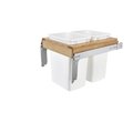 Rev-A-Shelf Rev-A-Shelf Wood Top Mount Pull Out Double TrashWaste Containers 4WCTM-21DM2-495-FL